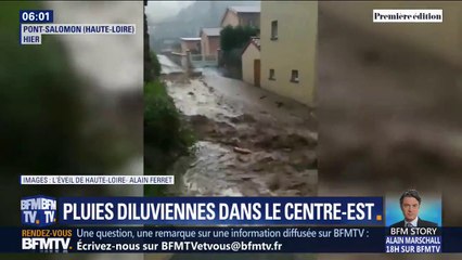 Download Video: Les images des pluies torrentielles qui se sont abattues en Haute-Loire et dans la Loire