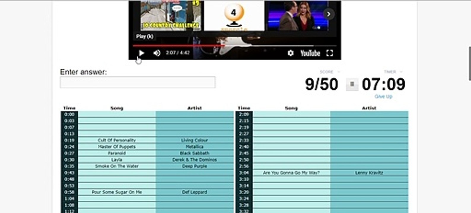 Jay Gaming - Guitar Riff Trivia