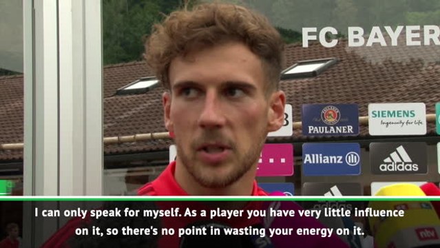 Bayern players not thinking about Sane transfer - Goretzka