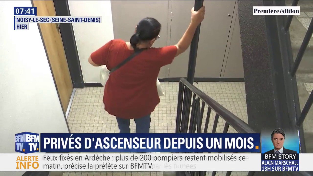 Privés d'ascenseur depuis un mois, ces habitants de Noisy-le-Sec expriment leur colère