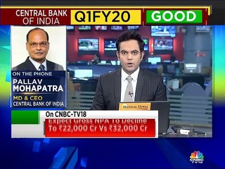 Pallav Mohapatra of Central Bank of India on Q1FY20 numbers