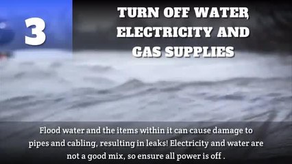 Tips for flooding