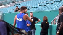 El Barça toma contacto con el Hard Rock Stadium de Miami