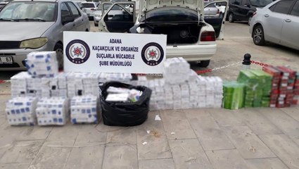 Adana'da 50 bin 90 paket kaçak sigara ele geçirildi