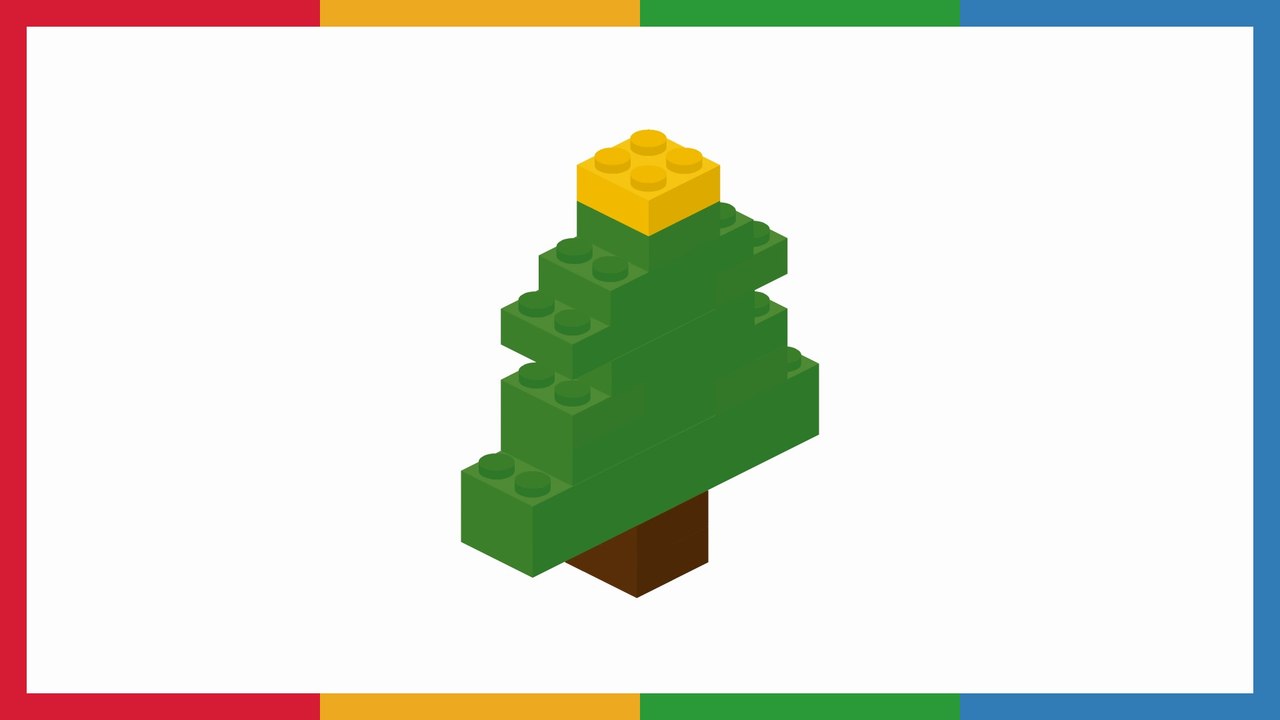 Juegos LEGO fácil para niños - cómo hacer un árbol de navidad de bloques LEGO - By CARA BIN BON BAND