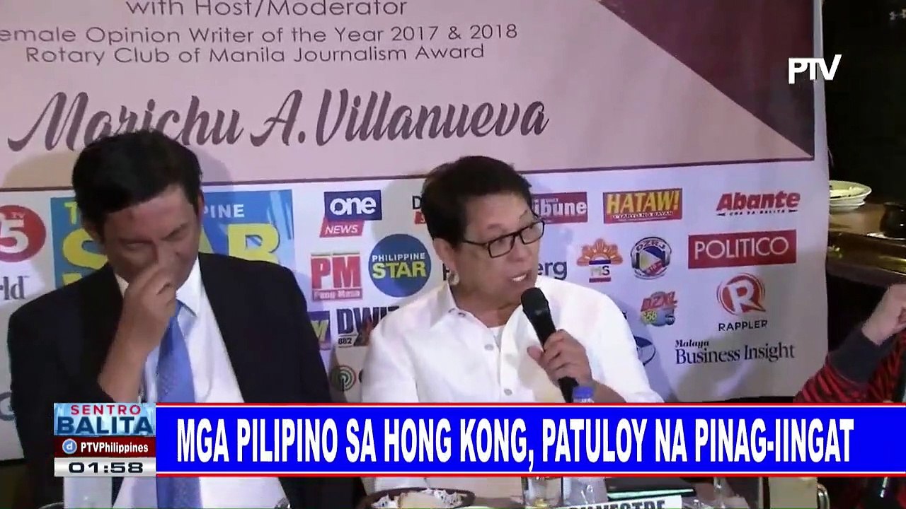 Mga Pilipino sa Hong Kong, patuloy na pinag-iingat