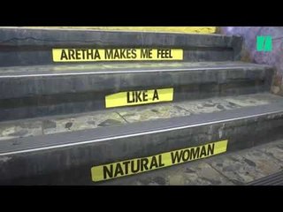 À la station Franklin, le métro new-yorkais a rendu hommage à la reine de la soul