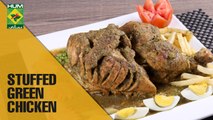 Easiest Stuffed Green Chicken Recipe | Evening With Shireen|Masala TV Show | Shireen Anwar
