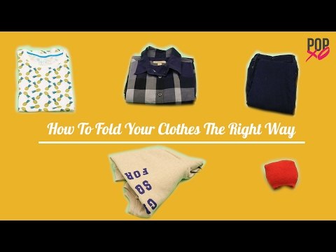 How To Fold Your Clothes The Right Way | Life Hacks - POPxo