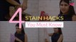 4 Stain Hacks You Must Know | Easy Tricks to Remove Stains - POPxo