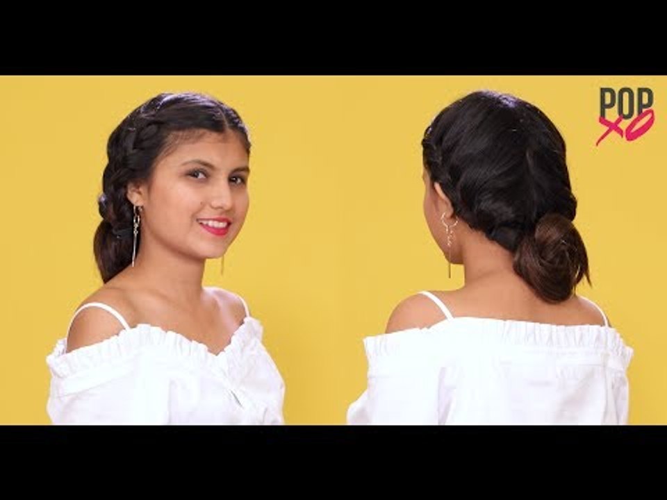 How To Make A Double French Braid Twisted Bun - POPxo