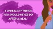 6 Unhealthy Things  You Should Never Do  After A Meal - POPxo
