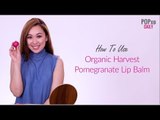 How To Use Organic Harvest Pomegranate Lip Balm - POPxo