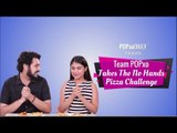 Team POPxo Takes The No Hands Pizza Challenge - POPxo