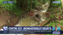 À Pont-Salomon en Haute-Loire, les trombes d'eau ont emporté une partie de la route et une canalisation