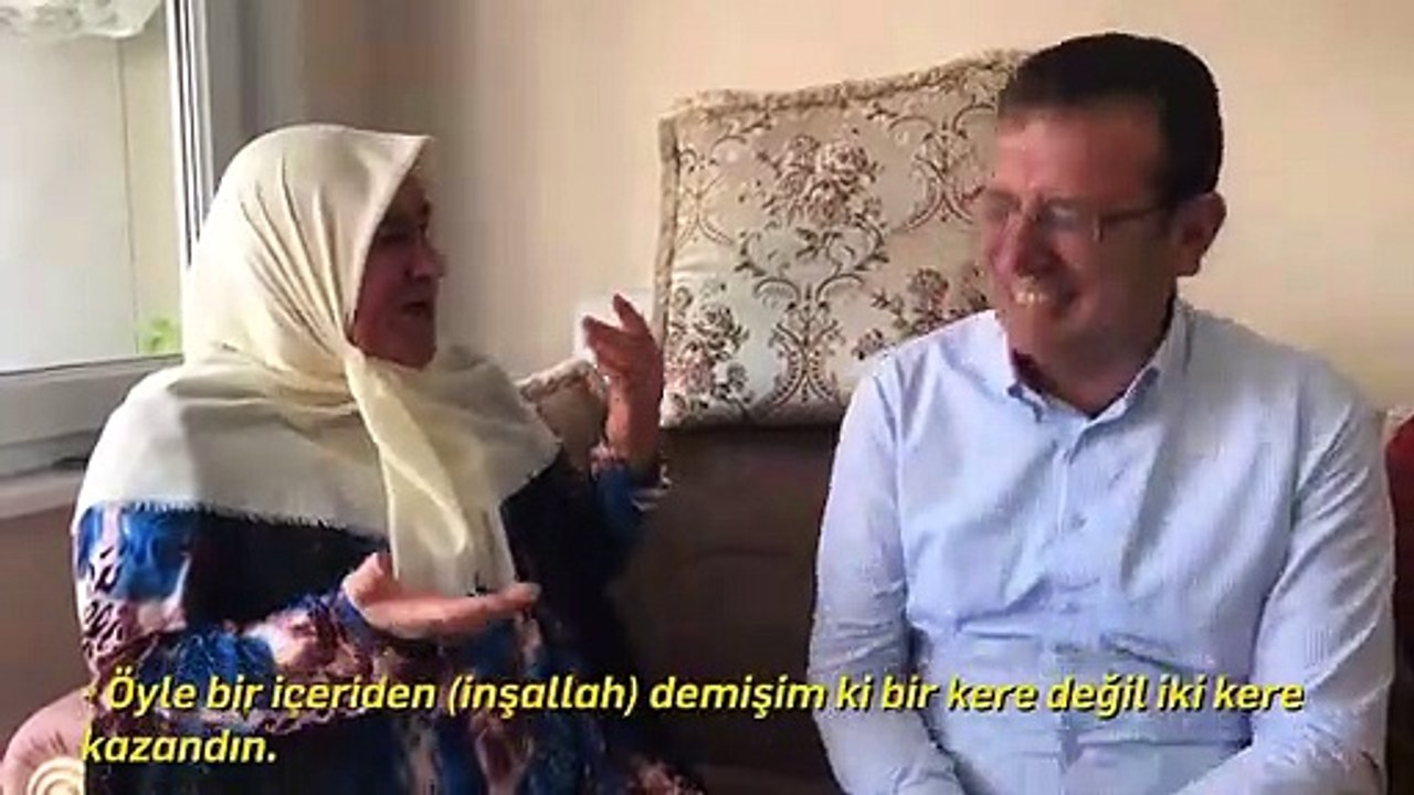 İmamoğlu Mahruze Teyzeyi Ziyaret etti: İşte o anlar