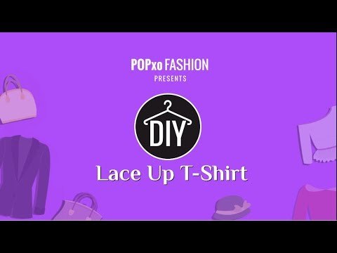 DIY Lace Up T-Shirt - POPxo Fashion