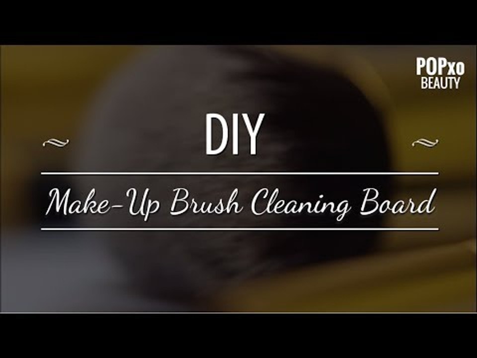 How To Clean MakeUp Brushes | DIY MakeUp Cleaning Board - POPxo Beauty