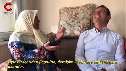 İmamoğlu ile buluşan Mahzure teyze öyle bir şey dedi ki...