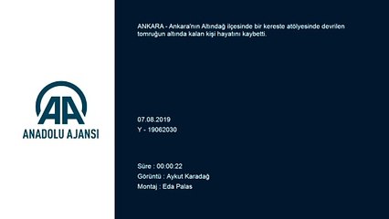 Başkentte devrilen tomruğun altında kalan kişi öldü