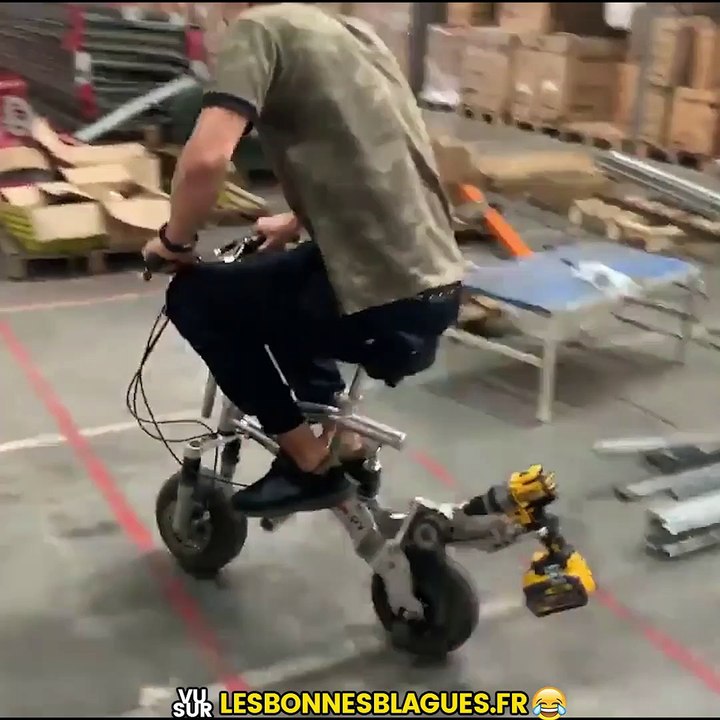 Vélo + perceuse =