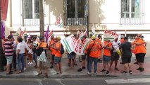 Marcha reivindicativa de trabajadores del sector de ambulancias