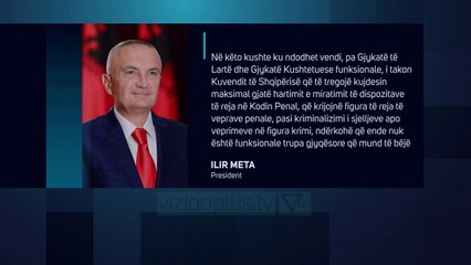 Meta: Ndryshimet ne kod, cënojne sigurinë e qytetarëve - News, Lajme - Vizion Plus