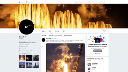 El carenado del Falcon 9 aterriza con paracaídas en un barco