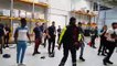 Une séance de réveil musculaire avec les joueuses de Metz Handball pour les employés de Lidl