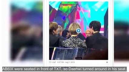 TXT Were Congratulated By AB6IX’s Daehwi On Their Win, And The Smell Of Friendship Is In The Air