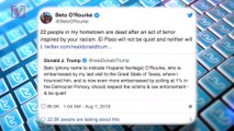 Trump Slams 2020 Hopeful Beto O’Rourke, Telling Him to ‘Be Quiet’ in the Wake of Mass Shootings in El Paso and Dayton