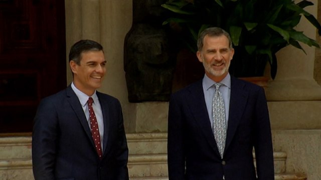 Pedro Sánchez se reúne con Felipe VI en Marivent