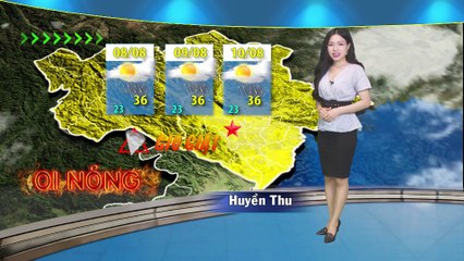 Dự báo thời tiết 3 ngày từ 8/8 | Thời tiết khu vực
