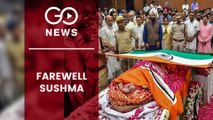 Sushma Swaraj Cremated With State Honours