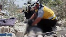 الاحتلال الروسي يشن غارات جوية عنيفة على إدلب بعيد فشل 