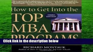 [Doc] How to Get Into the Top MBA Programs