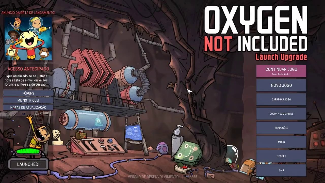 Sobrevivendo em um Asteroide (LANÇOU 1.0!!!) - OXYGEN NOT INCLUDED 1.0 #01 [Português PT BR]
