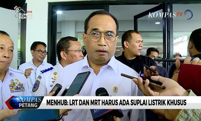 Menhub: LRT dan MRT Harus Ada Suplai Listrik Khusus