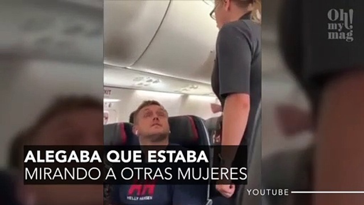 Una mujer asesta un buen golpe a su novio por mirar a otras mujeres