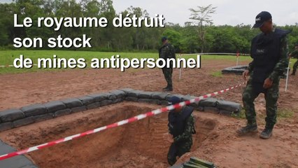 La Thaïlande détruit les restes de son stock de mines antipersonnel