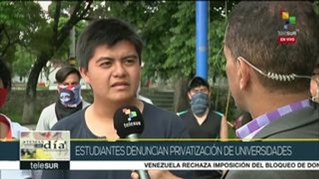 Guatemala: universitarios exigen frenar privatización de la educación