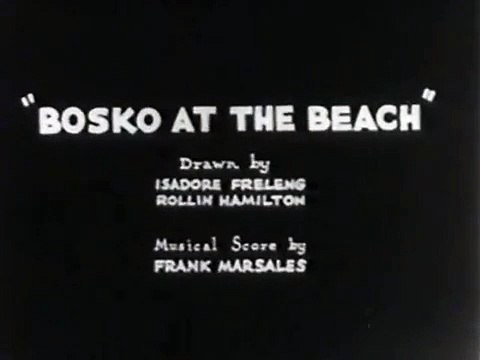 Bosko At The Beach (Bosko, Looney Tunes, Warner Bros, Public Domain)