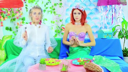 ¡8 DIY DE EL INCREÍBLE DESAFÍO DE COMIDA DE SIRENA vs COMIDA DE HADA!