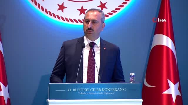 Adalet Bakanı Gül, 11. Büyükelçiler Konferansı'nda konuştu