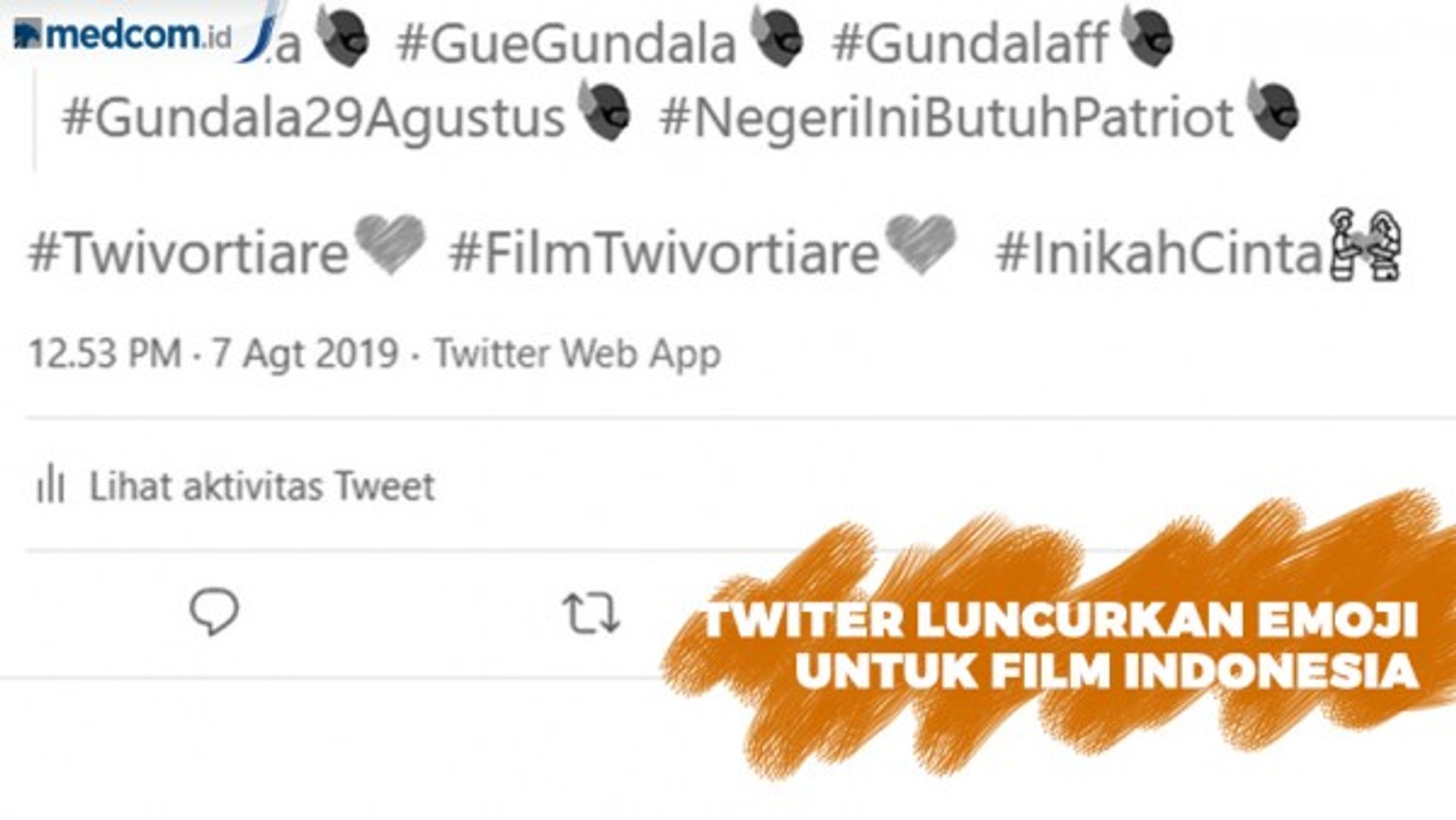 ⁣Emoji Twitter untuk Dua Film Indonesia