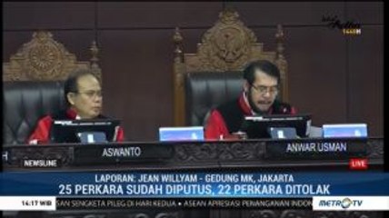 Sesi Pertama Sidang Sengketa Pileg, 22 Perkara Ditolak MK
