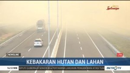 Asap Karhutla di Ogan Ilir Ganggu Pandangan Tol Palindra