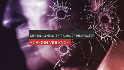 Mental Illness Isn’t A Major Risk Factor