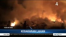 Penuh Gulma Kering, Petugas Sulit Padamkan Kebakaran Lahan di Ogan Ilir