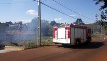 Incêndio ambiental mobiliza o Corpo de Bombeiros na região do Santo Onofre